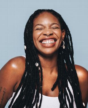 Woman with locs